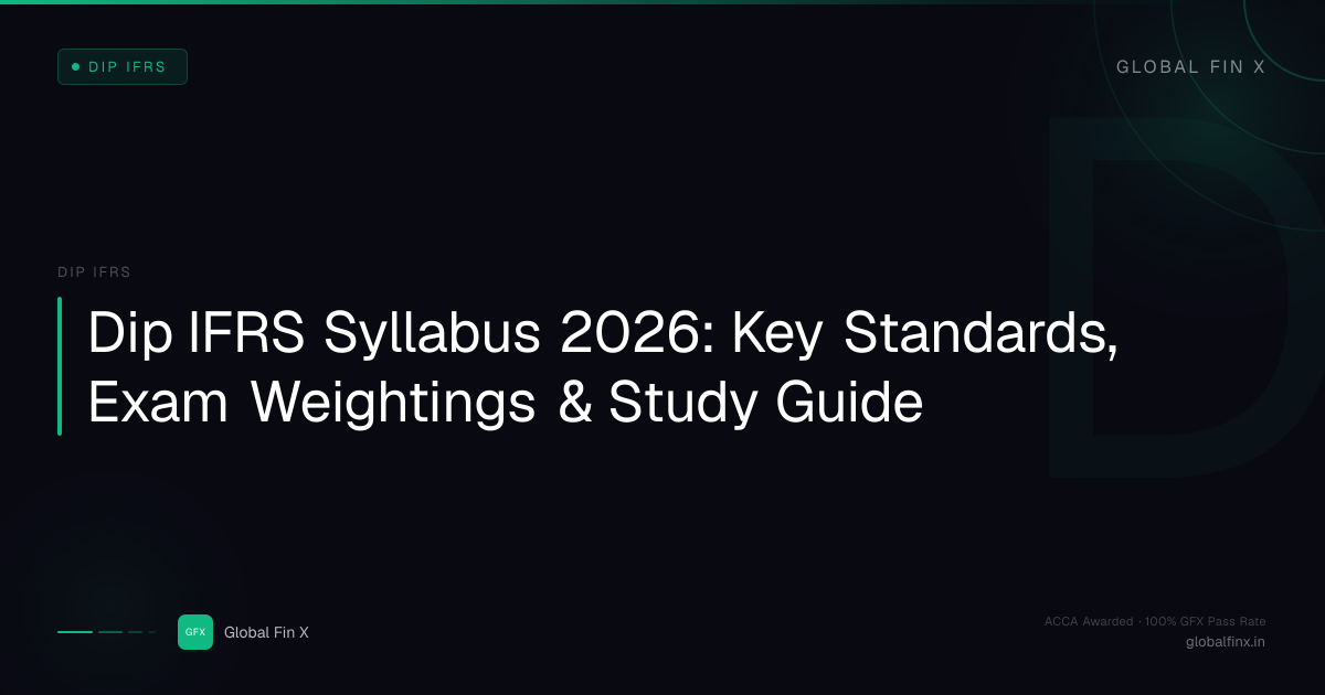 Dip IFRS Syllabus 2026: Key Standards, Exam Weightings & Study Guide